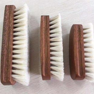 刷家用洗鞋 实木鞋 洗衣服木刷子大中小马毛刷 白毛 花梨木马鬃毛