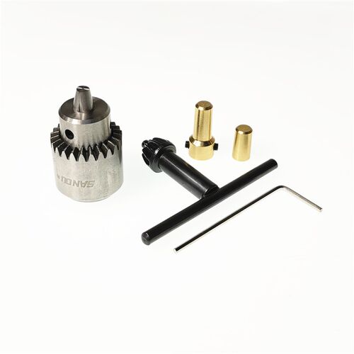 三鸥JT0 钻夹头打孔机迷你555电机电磨微型精密连套夹头0.3-4MM