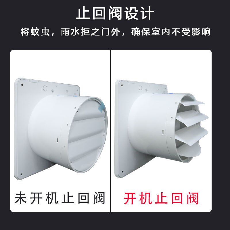 金羚换气扇卫生间4/6寸排气扇家用玻璃窗式排风扇静音卧室抽风机