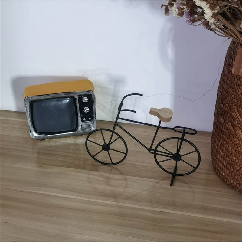 复古怀旧精致铁艺金属迷你自行车家居饰品摆件S61