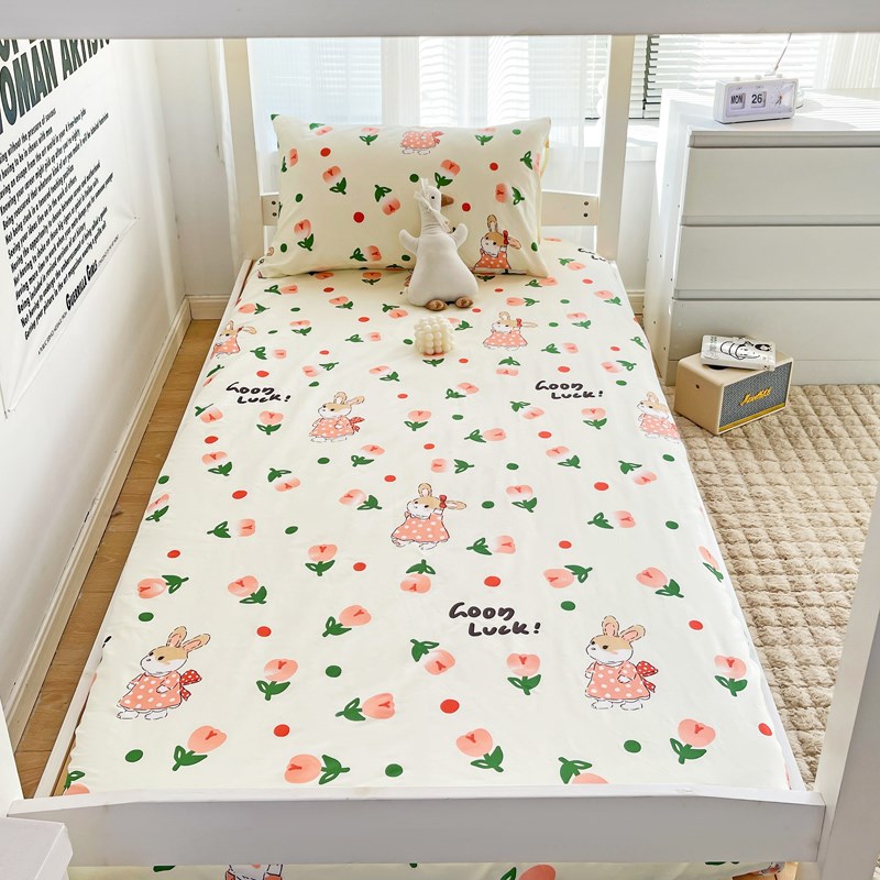 纯棉薄床垫90公分儿童高低床上下铺专用90x190床笠床罩女童男女孩