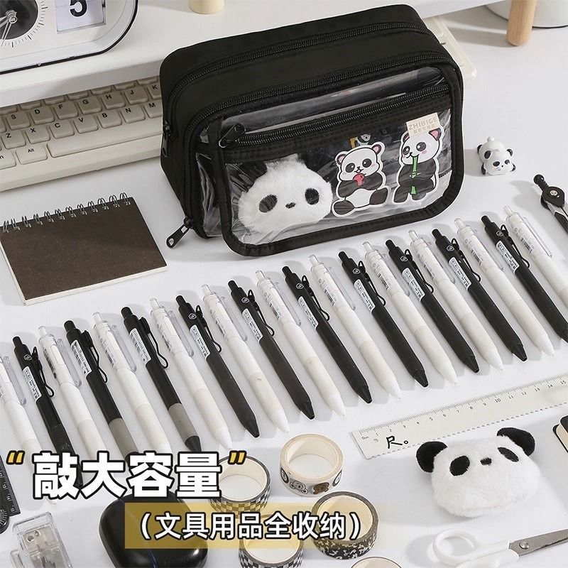 八层透明笔袋初高中生创意DIY可视痛包耐脏简约超大收纳文具笔袋,文具电教/文化用品/商务用品,笔袋,淘宝优惠券,粉丝福利购,淘宝优惠卷
