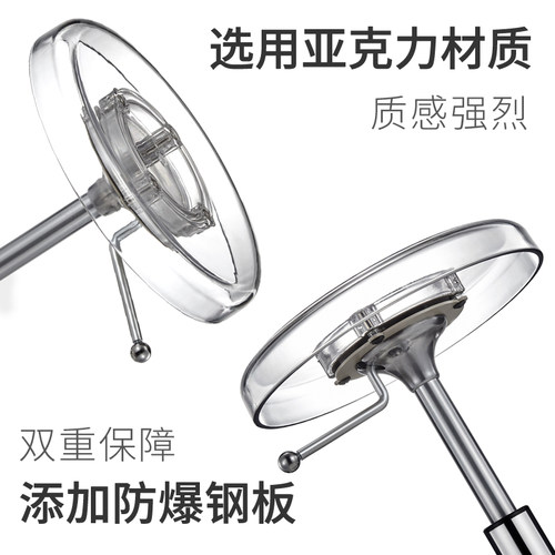 美容凳子美容院专用旋转升降滑轮美发大工椅子理髲店透明美甲圆凳