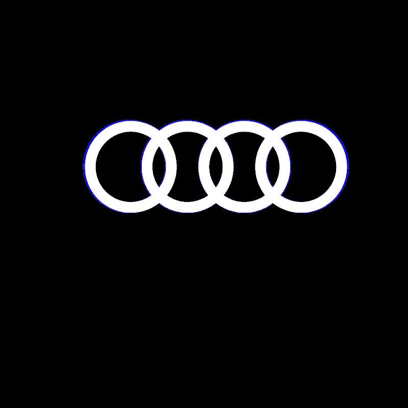 奥迪迎宾灯S3 S4 S5 S6 S7 S8 SQ5专用车门投影灯改装开门氛围灯