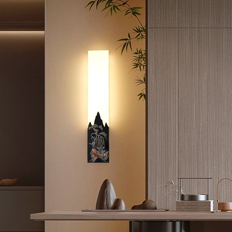 户外壁灯防水墙灯新中式2023新款卧室创意客厅轻奢门牌庭院室外灯