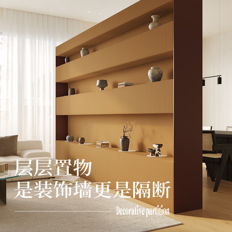 十八纸屏风办公隔断纸墙可折叠移动多层置物架酒店隔板轻层背景墙