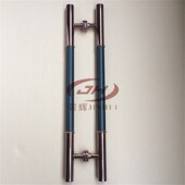 酒店包厢门豪华大门拉手 不锈钢包皮革大拉手 玻璃门实木门把手