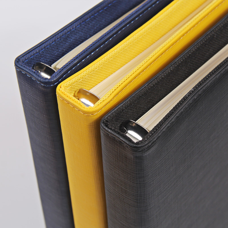 商务A6A5B5活页记事本铁环6孔9孔可拆换替芯活页夹本子笔记本定制