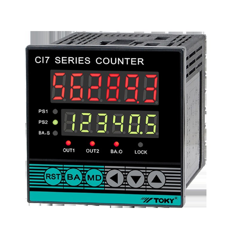 TOKY东崎CI多功能计长计批次计米计数器仪表CI4/7/8-RC60两路输出