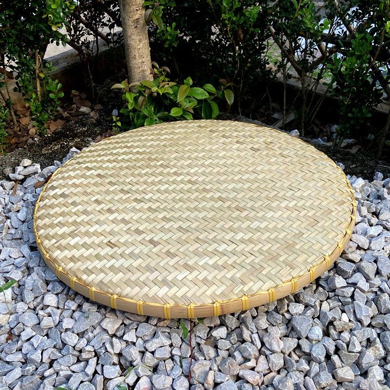 竹簸箕圆形竹匾晾晒干货米筛农家竹盘子手工竹制品头层竹青竹筛子,特色手工艺,竹编/竹雕,淘宝优惠券,粉丝福利购,淘宝优惠卷