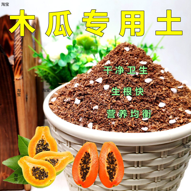 木瓜专用土果树花苗家庭花卉弱酸性透气养花通用型营养土壤种植土