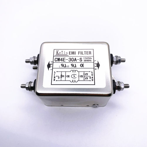 KEILS电源滤波器220V直流20A30A电源净化器CW4E-30A-S滤波器交流