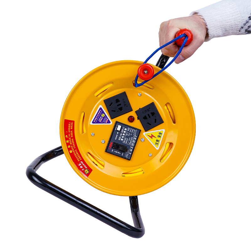 牛脾气带线家用电缆盘绕线盘拖线盘电线盘2米 米卷线盘