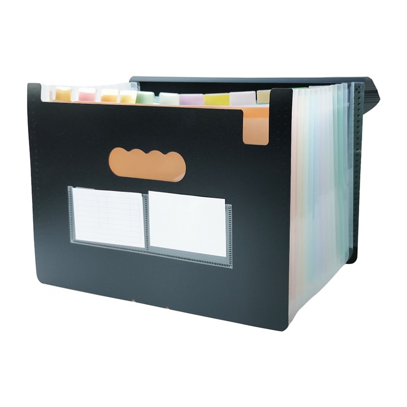 A4风琴包带盖大容量资料册学生卷子试卷袋办公用文件资料收纳夹子