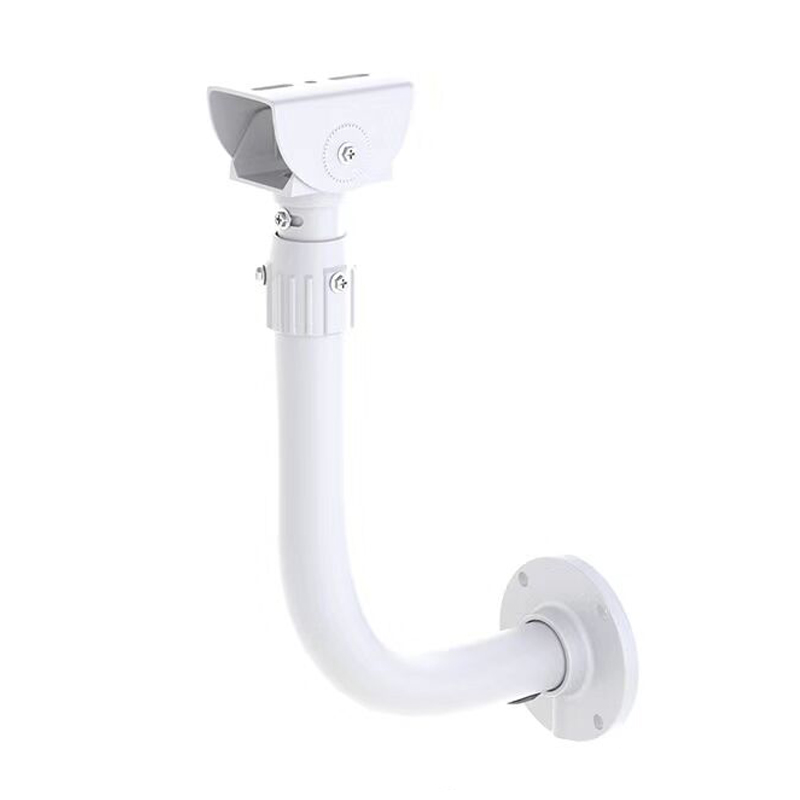 监控伸缩支架室外围墙吸墙壁装摄像机加长支架铝合金L型弯管鸭嘴