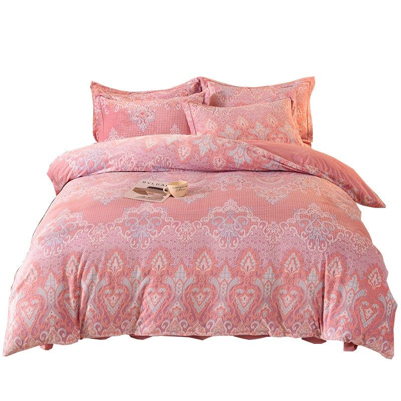 新款保暖双面雕花水晶绒被套加厚珊瑚被罩单双人床上用品三四件套,床上用品,床品套件/四件套/多件套,淘宝优惠券,粉丝福利购,淘宝优惠卷