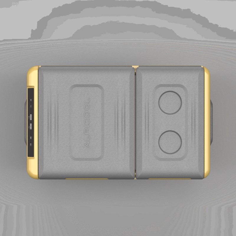 冰虎新款双门车载小冰箱压缩机制冷12v24v大货车专用冷冻冷藏分区