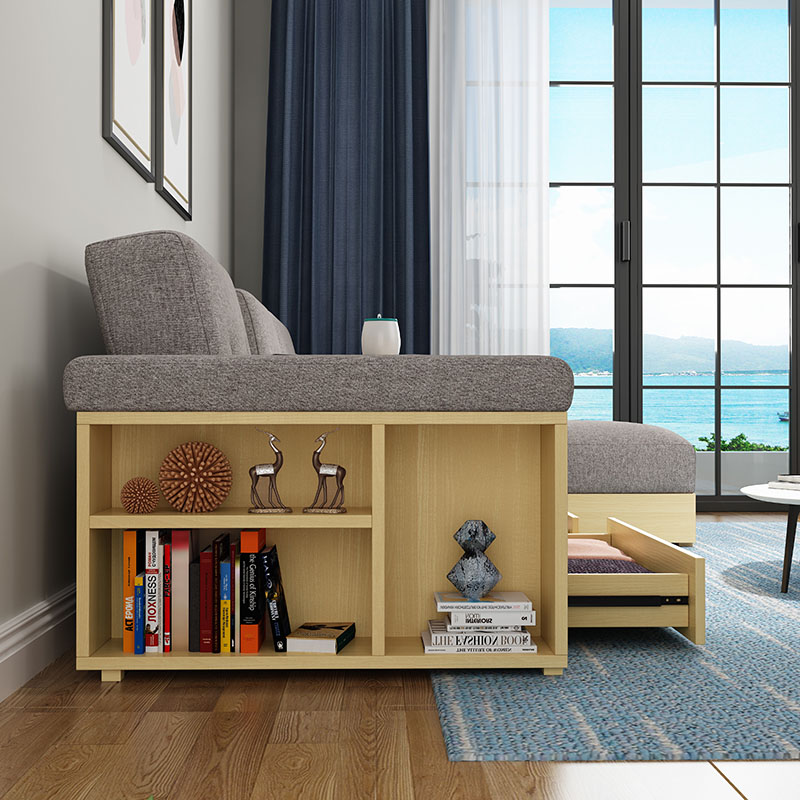 布艺沙发折叠两用单人小户型日式简约多功能储物沙发床经济型客厅