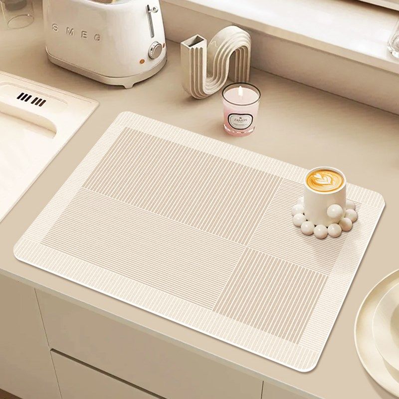 厨房台面吸水垫防水防滑餐桌垫咖啡机沥水垫小块吧台专用隔热杯垫,居家布艺,餐垫,淘宝优惠券,粉丝福利购,淘宝优惠卷