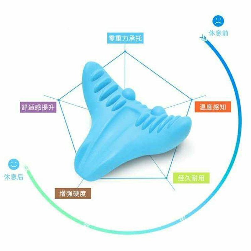 升级瑜伽颈椎托颈部专用重力指压牵引睡眠枕修复家用按摩器