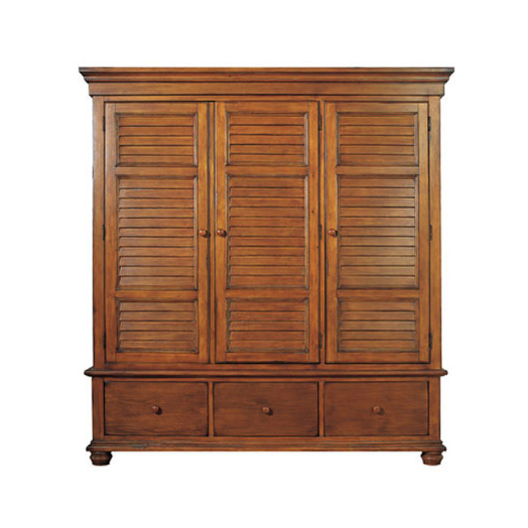 美式比邻乡村实木衣柜 美式衣柜衣厨定制 美式乡村 美式家俱