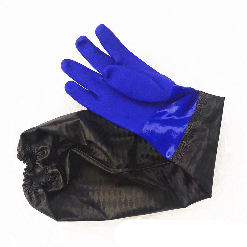 松紧口抓鱼杀鱼海鲜手套挖藕手套 加长加绒防水防滑手套 橡胶套袖,居家日用,手部防护用品,淘宝优惠券,粉丝福利购,淘宝优惠卷