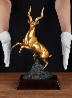 铜大号领头羊摆件招财家居摆设公司老板经理办公室桌面装饰生肖羊