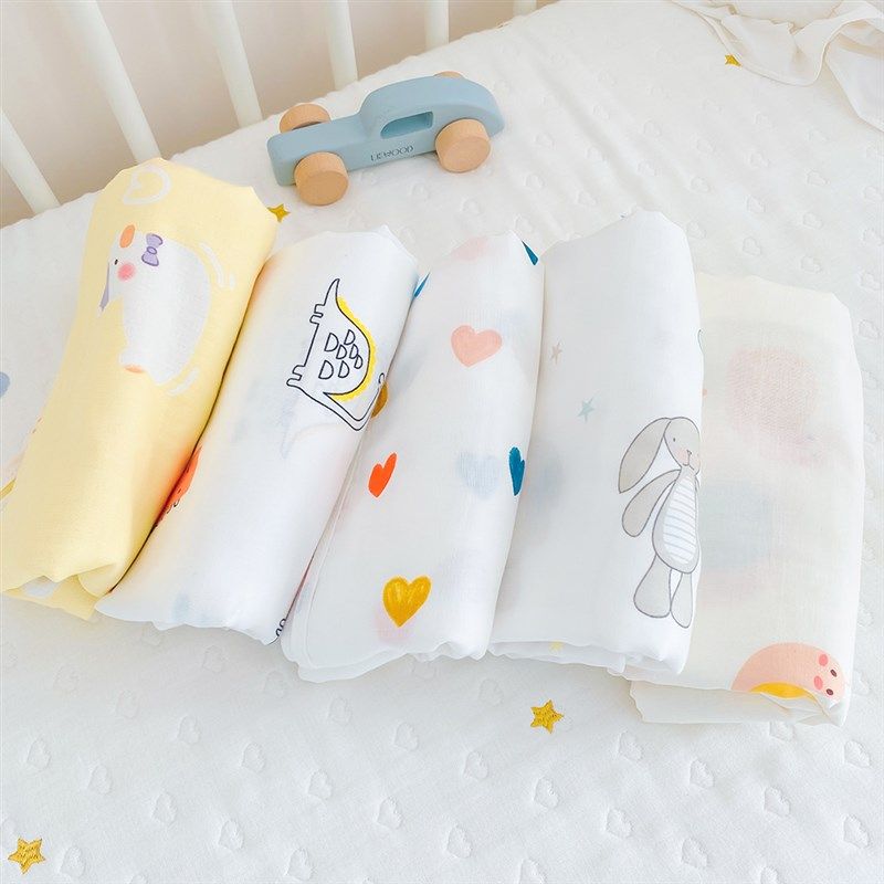 婴儿纱布轻薄小被子纯棉夏季初生宝宝盖毯幼儿园儿童空调毛巾被,婴童用品,被子/被芯,淘宝优惠券,粉丝福利购,淘宝优惠卷