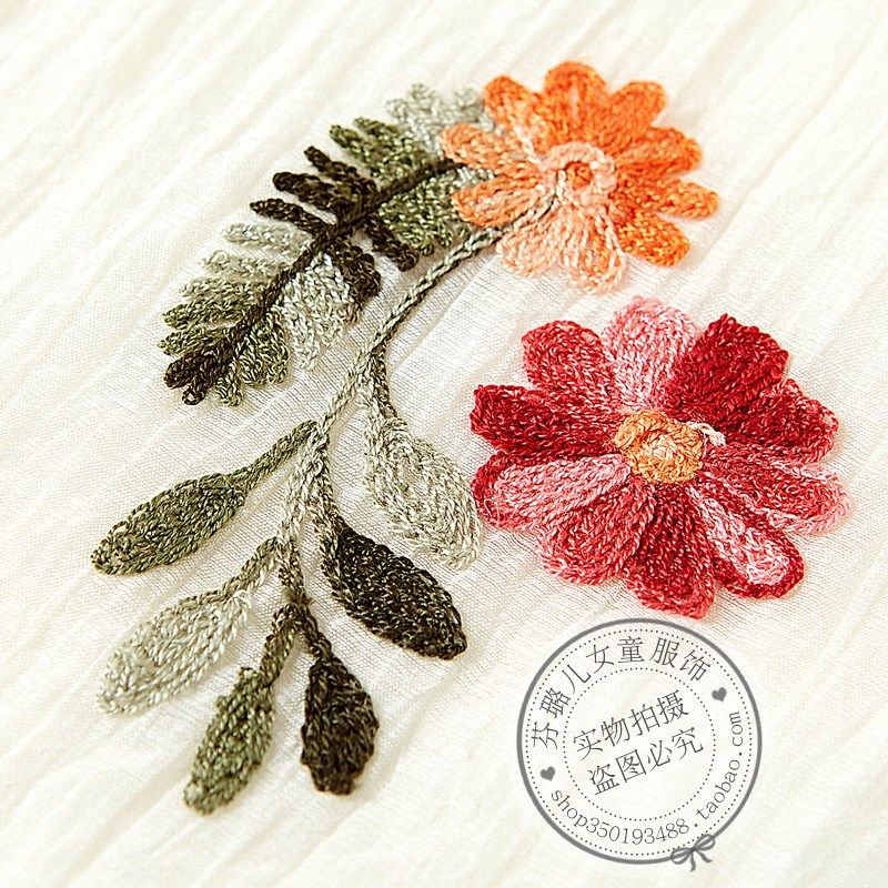 女童夏装连衣裙2024新款夏天裙子儿童绣花公主裙小女孩夏季雪纺裙