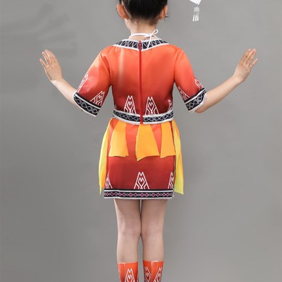 儿童三月三少数民族苗族黎族演出服小荷风采我织黎锦寄深情舞蹈服