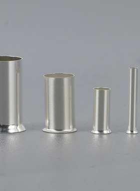 EN2508管型针式裸端头冷压接线端子铜鼻子紫铜2.5mm平方2000只