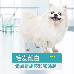 耀目狗粮4斤 比熊博美专用茶杯幼犬成犬白色美毛去泪痕补钙天然粮