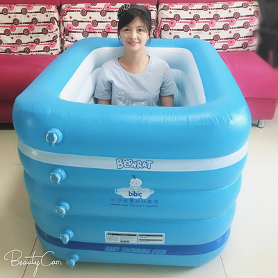 成人充气浴缸折叠浴盆家用泡澡桶方桶大人洗澡全身沐浴桶浴池包邮