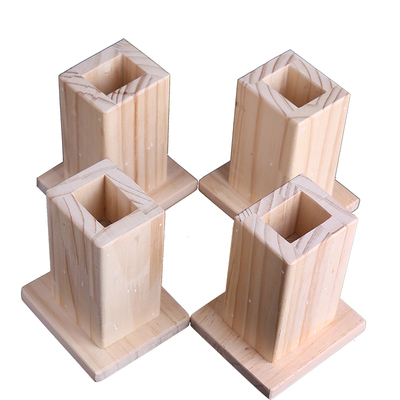 通用婴儿床垫高定制实木桌腿增高神器沙发脚松木支撑茶几底座木块