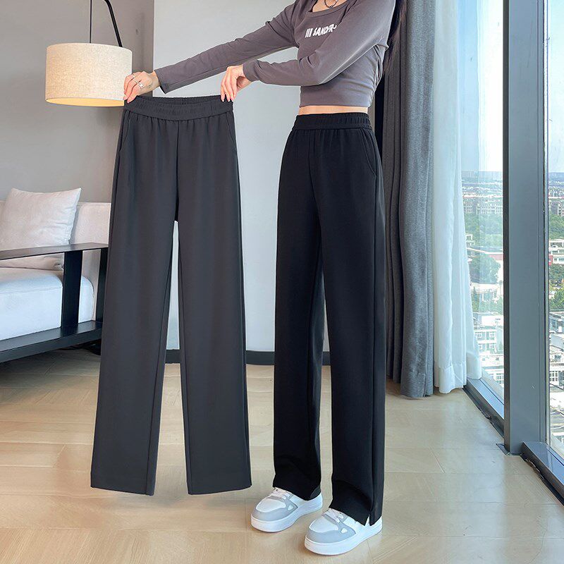 12秋冬加绒窄版阔腿裤13初中高中学生岁14女孩卫裤15休闲直筒裤16