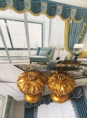 包邮精品欧式花纹窗帘扣挂钩墙钩复古饰品窗帘流苏挂穗窗帘配件