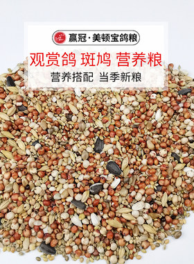 美顿宝观赏鸽无玉米无豌豆50斤短嘴鸽粮饲料幼种鸽鸟食斑鸠粮营养