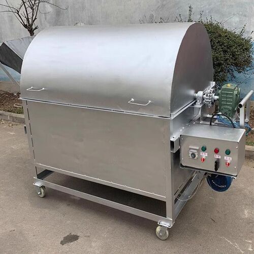 全自动加热滚筒炒货机多功能芝麻花生炒籽机小型商用不锈钢炒料机