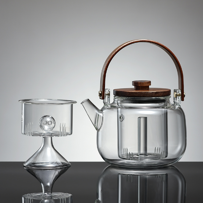 福也玻璃煮茶壶烧水壶泡茶壶自动蒸茶器小电陶炉煮茶器养生壶套装