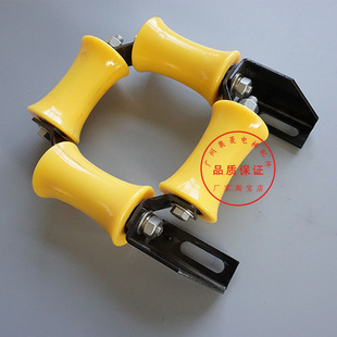 蒂森补偿链导向装置90*59底坑导向轮防晃导向轮装置/安装孔距145