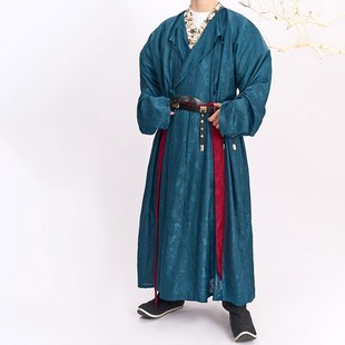 惜物国风 唐制汉服圆领袍传统缺跨袍仿花罗杂宝多宝纹唐圆领袍