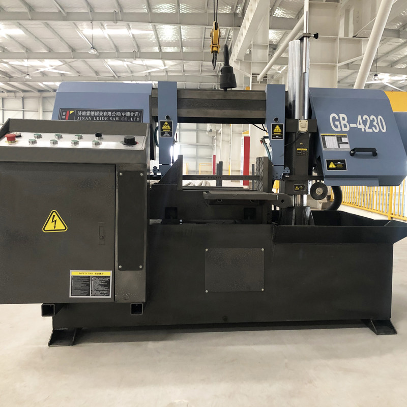 4230切割带锯床卧式半自动切割锯双立柱工业锯切机液压金属带锯机