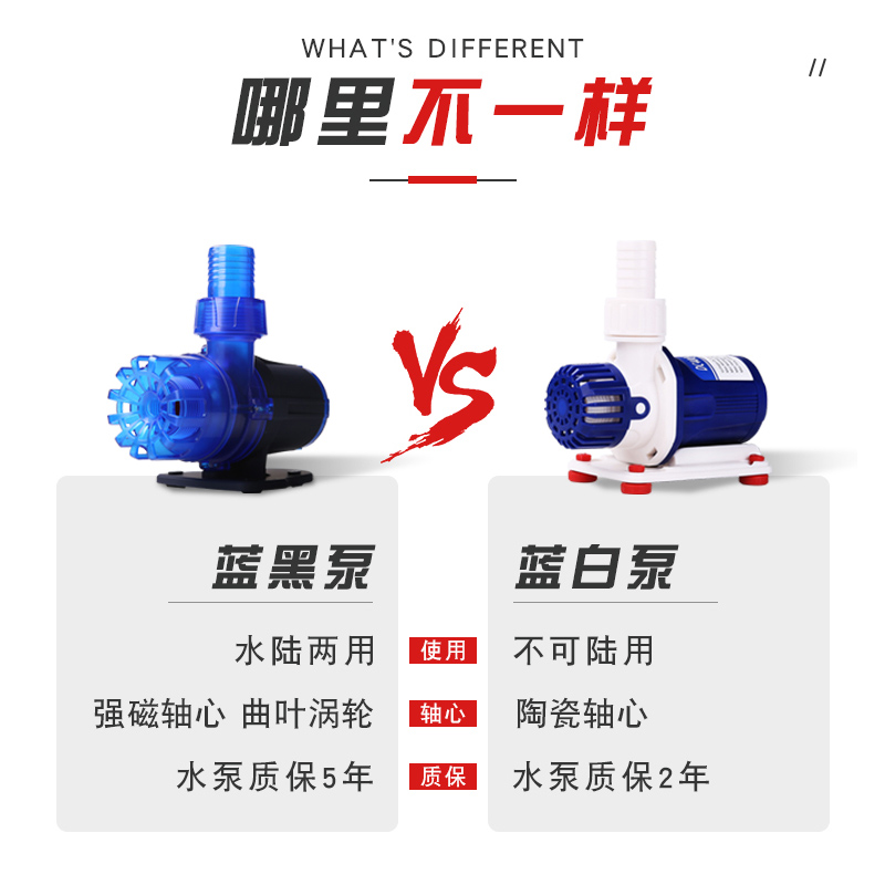 中科水泵世纪2000鱼缸变频超静音防吸鱼罩潜水泵可调吸粪无声3000