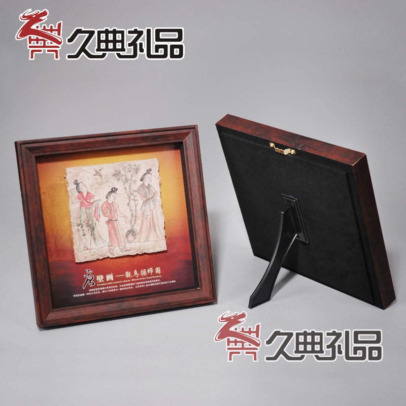 大唐壁画侍女图仕女图工艺品商务会议礼品送老外家居装饰挂饰