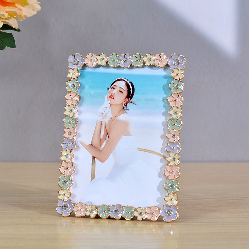 日式小清晰相框摆台创意儿童6六7七8寸全家福像架照片定制高级感