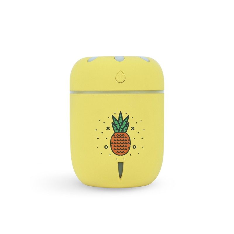 喷雾加湿器迷你小型空调房办公室桌面空气静音可爱少女大雾量灯钟