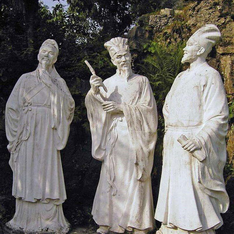 西门豹姬显鲁穆公孔伋子思雕像摆件定制魏文侯乐羊李悝雕塑做李克