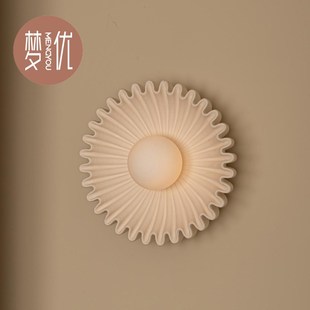 法式 饰 轻奢小酒馆壁灯海洋陶瓷客厅卧室床头过道玄关酒店背景墙装