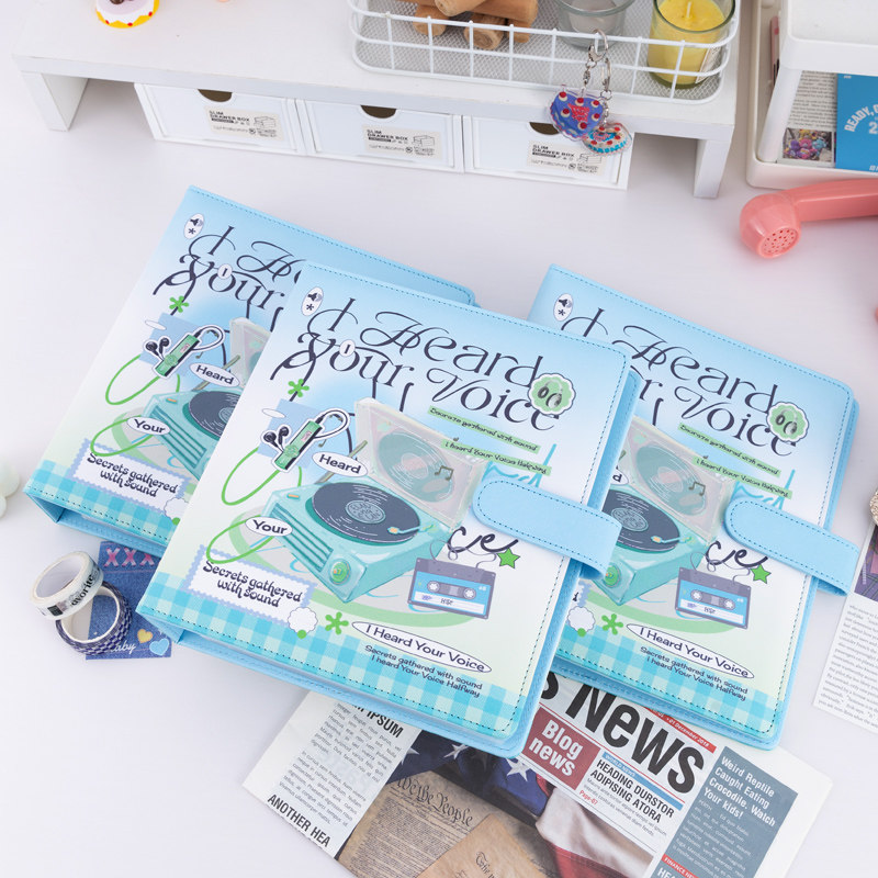 追星收纳大a5卡册四宫格活页内页3寸4寸小卡6寸明信片收纳册卡片