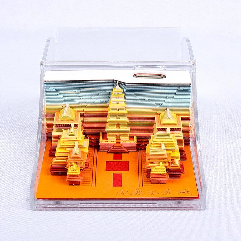 西安文创礼品3D立体便签纸雕建筑模型手撕便利贴本摆件礼物,文具电教/文化用品/商务用品,立体便签/3D纸雕,淘宝优惠券,粉丝福利购,淘宝优惠卷
